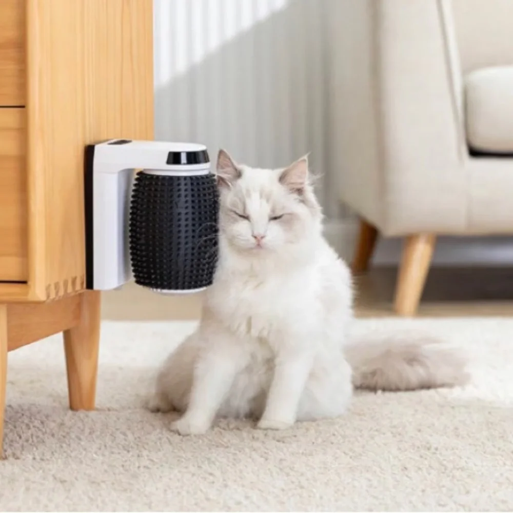 Automatic Self Groomer for Cats - Cat Grooming Supplies, Pet Hair Removal Brush